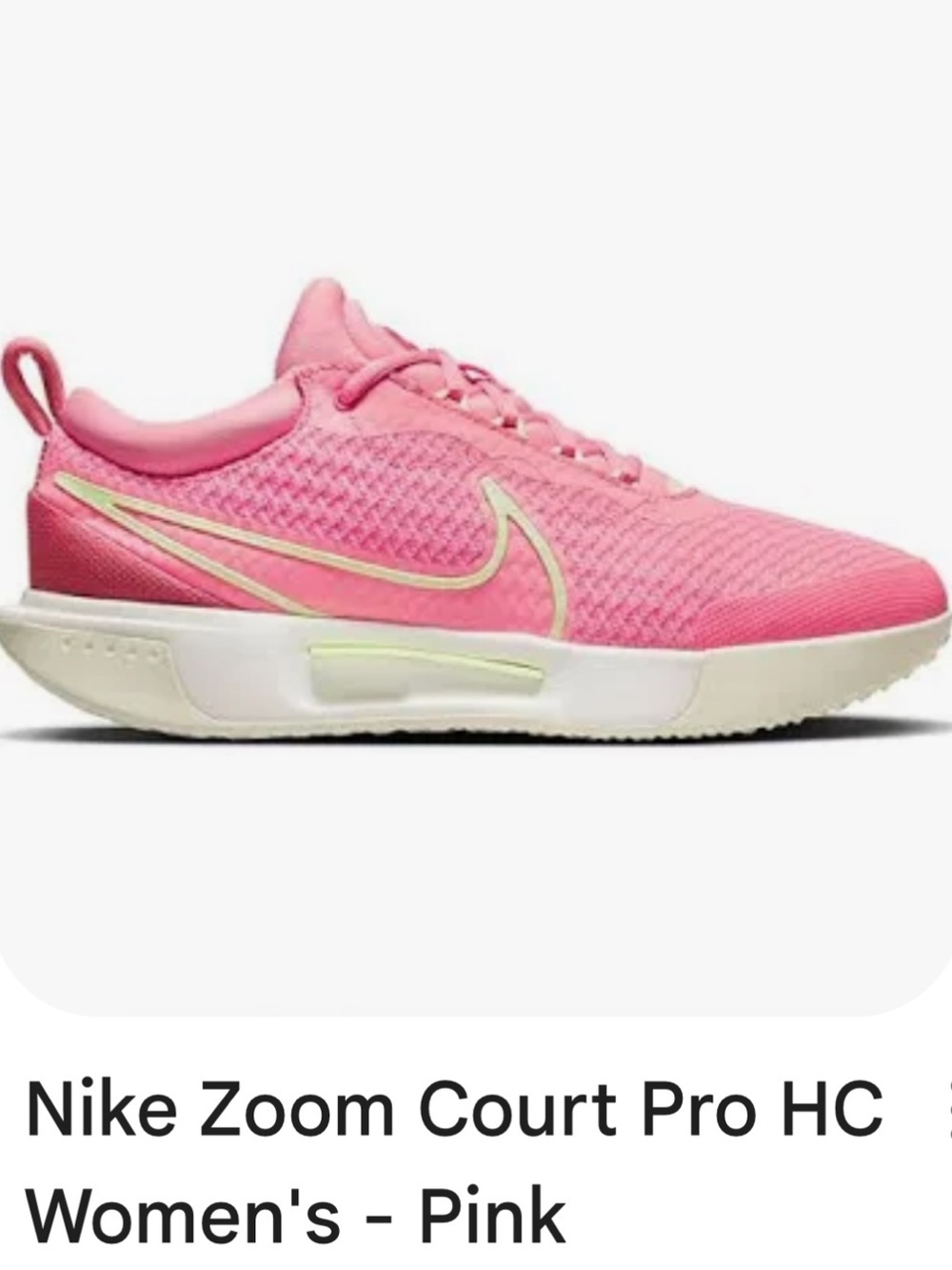 Nike Zoom Court pro HC coral chalk size 9 EUC tennis pickleball